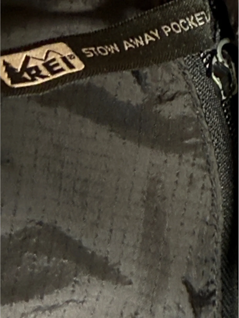 REI Black Elements Stow Away Pocket Outdoor Pants
